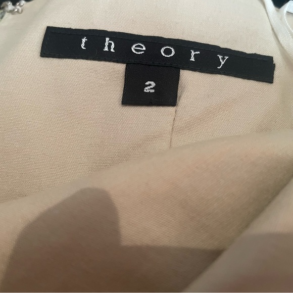 Theory Cream Strapless cotton dress - Picture 4 of 9